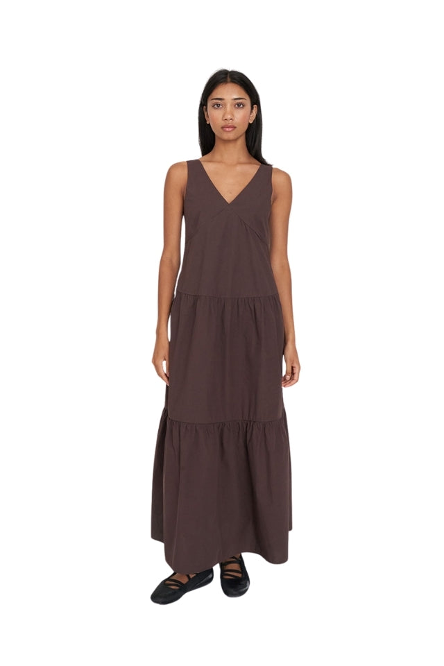 Freida Maxi Dress - Chestnut