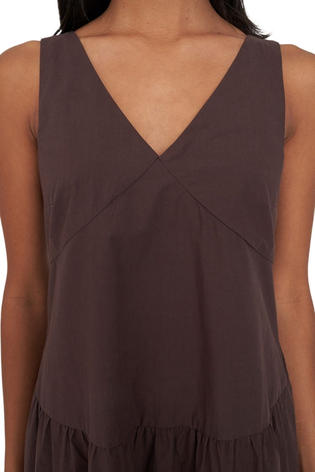 Freida Maxi Dress - Chestnut