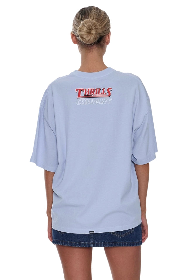 Full Throttle Oversized Tee - Placid Blue