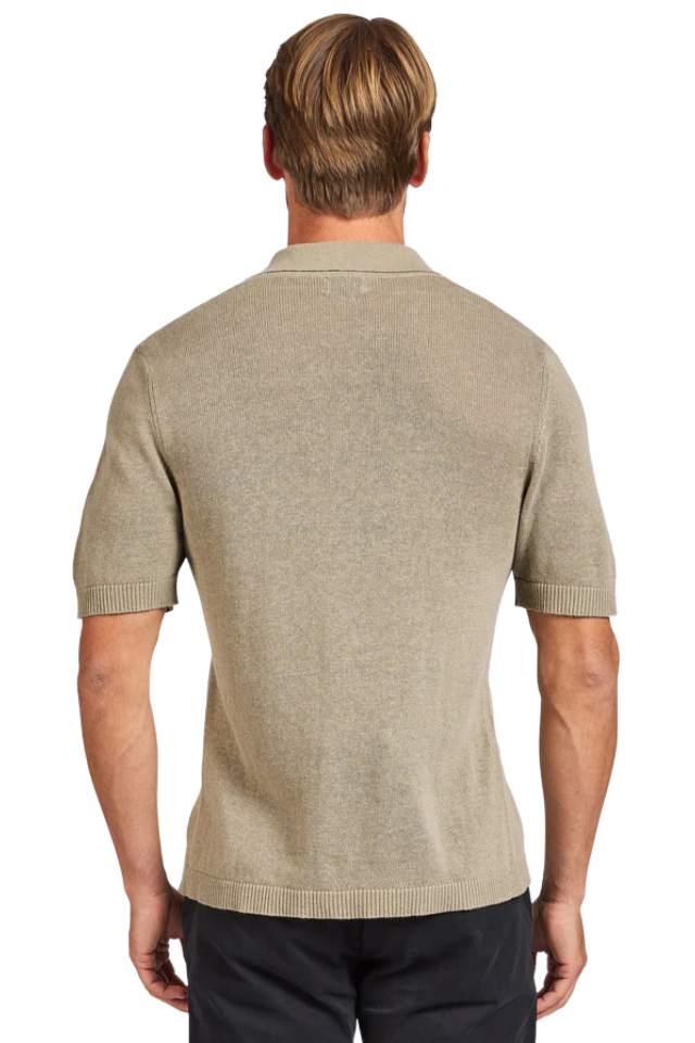 Gatsby Knit Polo - Desert Sage