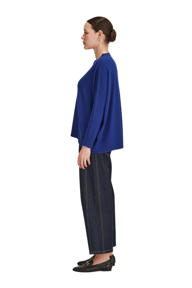 Gemma Merino Weekender - Cobalt
