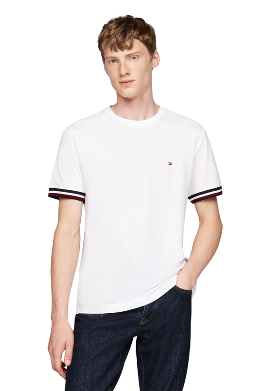 Global Stripe Cuff Pique Tee