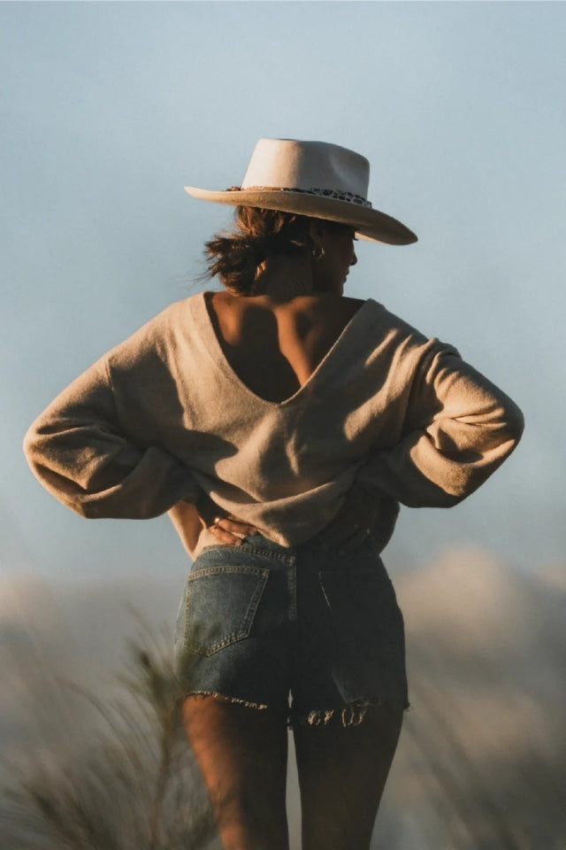 Goulburn Wide Brim Fedora - White