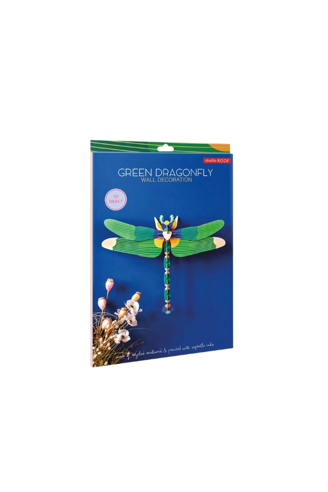 Wall Art Butterflies - Green Dragonfly