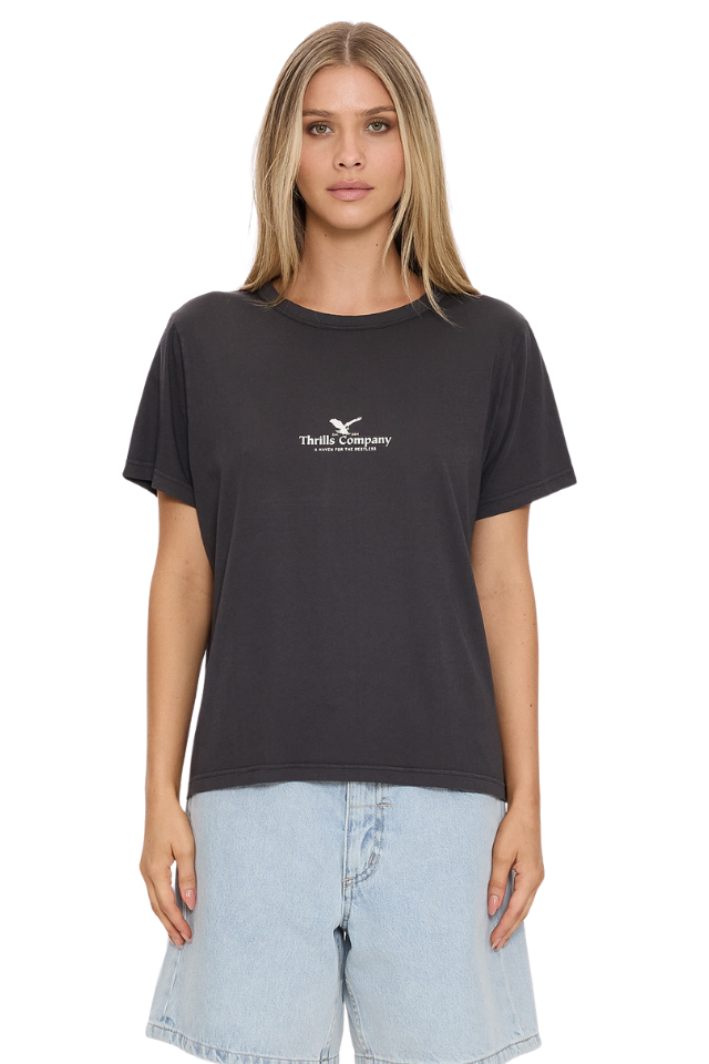 Haven For The Reckless Relaxed Tee - Dark Charcoal