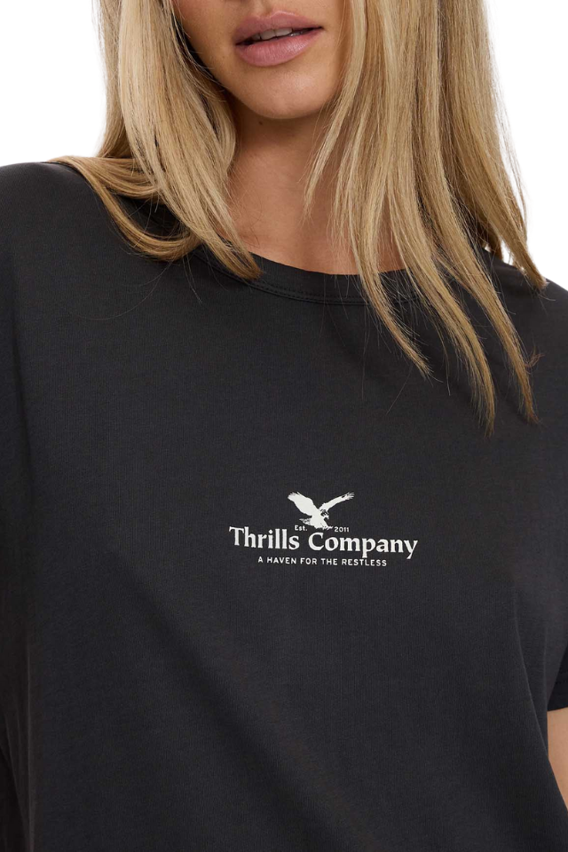 Haven For The Reckless Relaxed Tee - Dark Charcoal