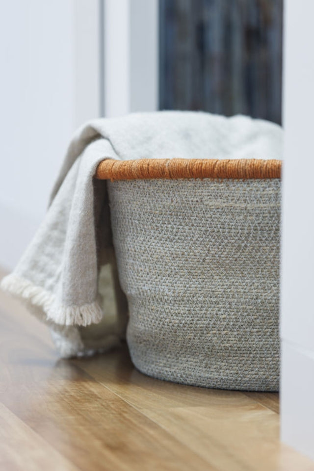 Arena Storage Basket - Haze/Chestnut