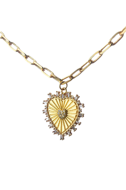 Hearts Desire Paperclip Necklace