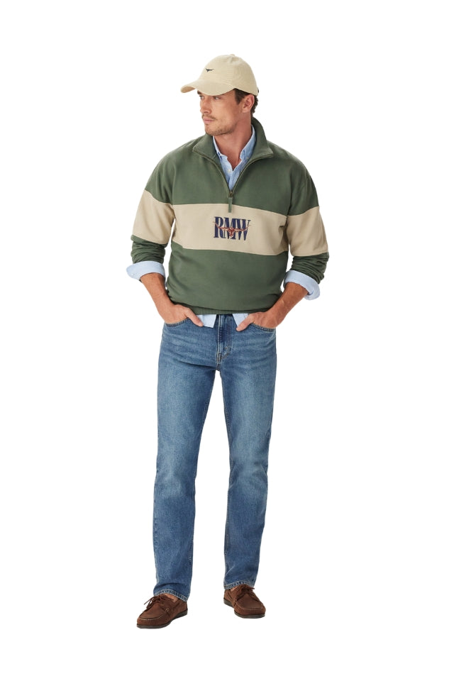 Heritage 1/4 Zip Sweatshirt - Spruce Green