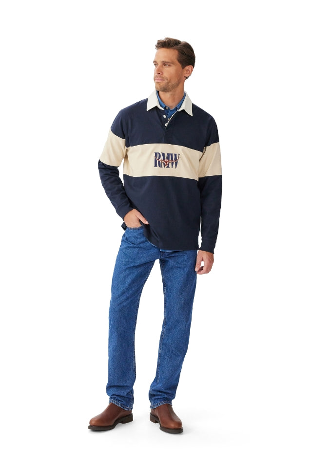 Heritage Rugby - Navy, Sand