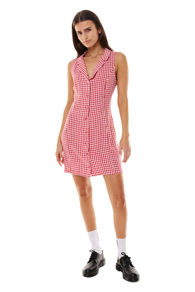 Huffer WDR33S2302 Parade Mini Dress RedWhite 
