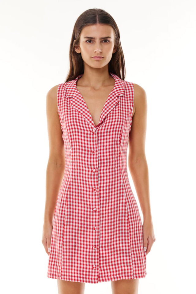 Huffer WDR33S2302 Parade Mini Dress RedWhite 