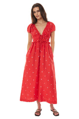 Huffer WDR33s3602 Marina Celine Dress Ruby Red Pink 