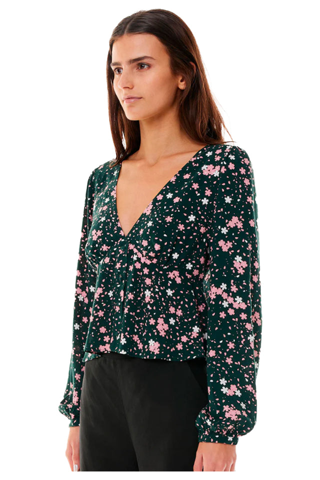 Huffer Wtp33S7902 Venice Floral Shift LS Green 