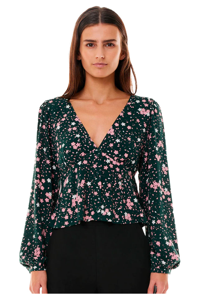 Huffer Wtp33S7902 Venice Floral Shift LS Green 