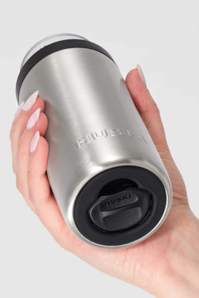 Huski Slim Can Cooler - Brushed Stainless
