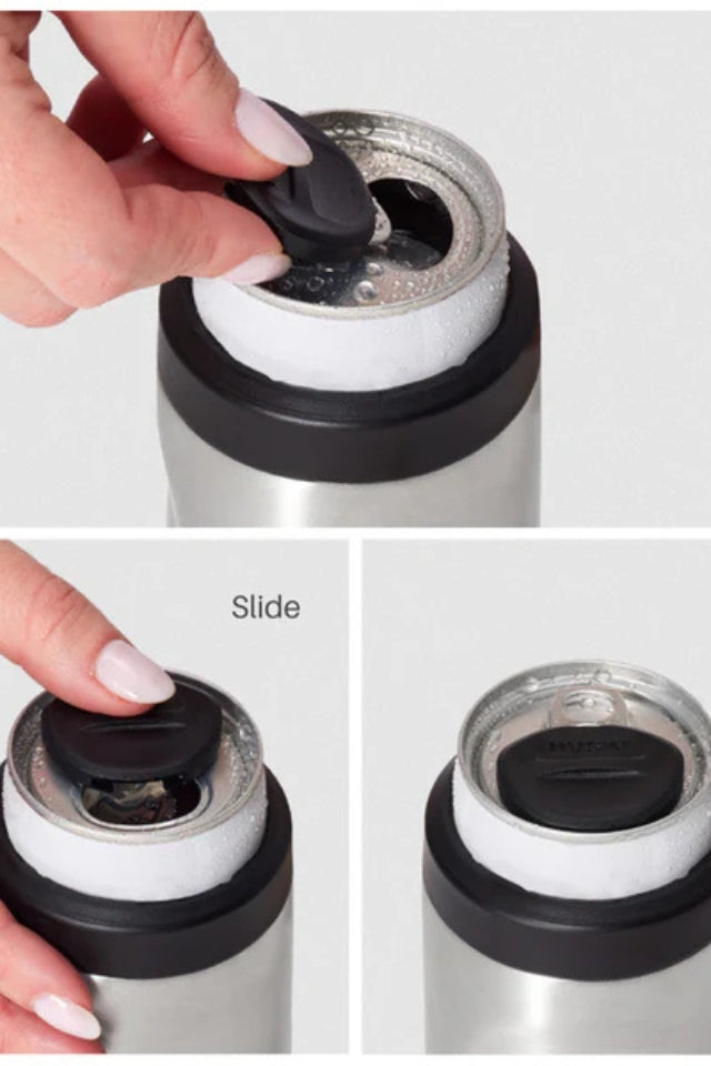Huski Slim Can Cooler - Brushed Stainless