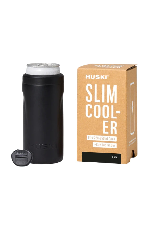 Huski Slim Can Cooler - Black