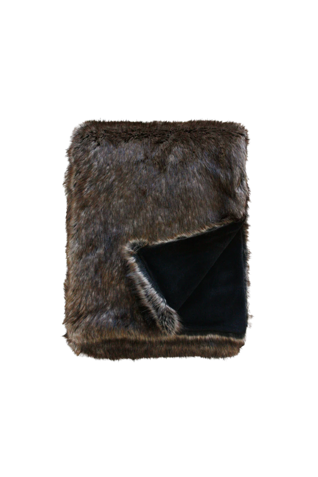 Heirloom Faux Fur Standard Throw - Husky
