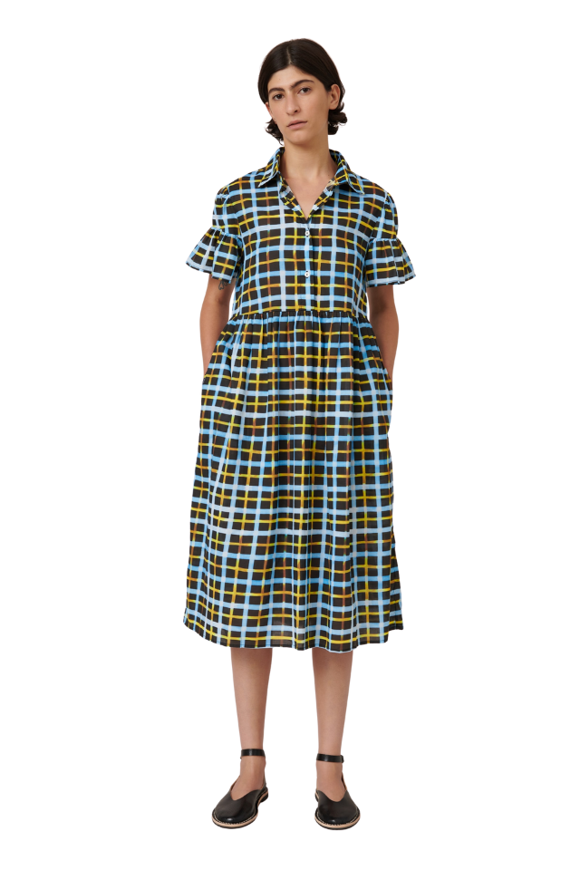 Impression Dress - Neon Tartan