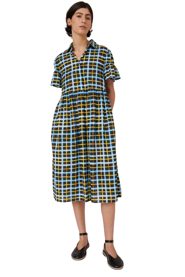 Impression Dress - Neon Tartan
