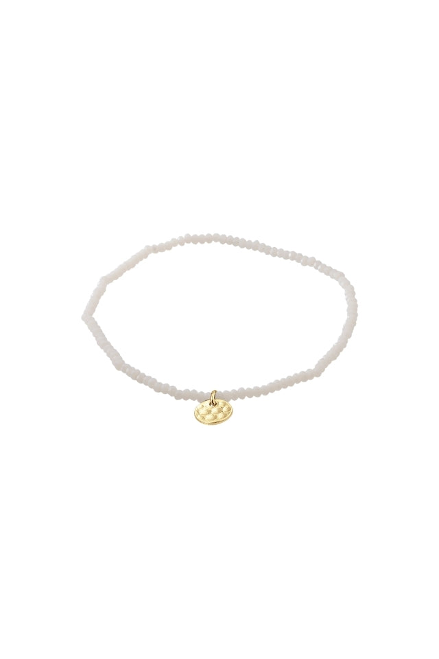 Indie Bracelet - Gold Plated/White