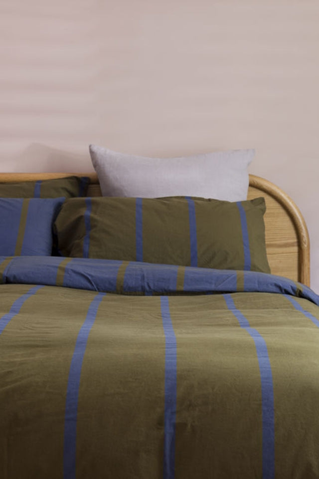 Duo Pillowcase Pair - Ivy/Aegean