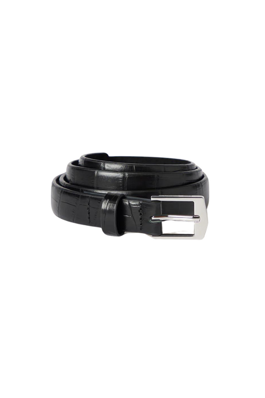 Ida Belt 2.0cm - Black Croc