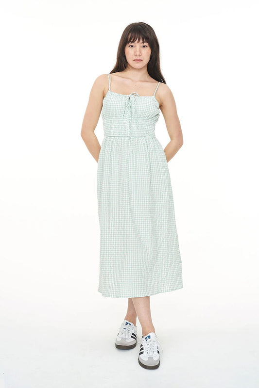 Catalina Eden Midi Dress Mint/Chalk