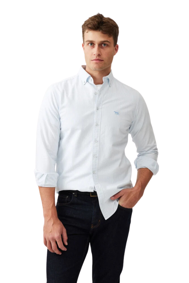 Gunn Oxford Stripe Sports Fit Shirt
