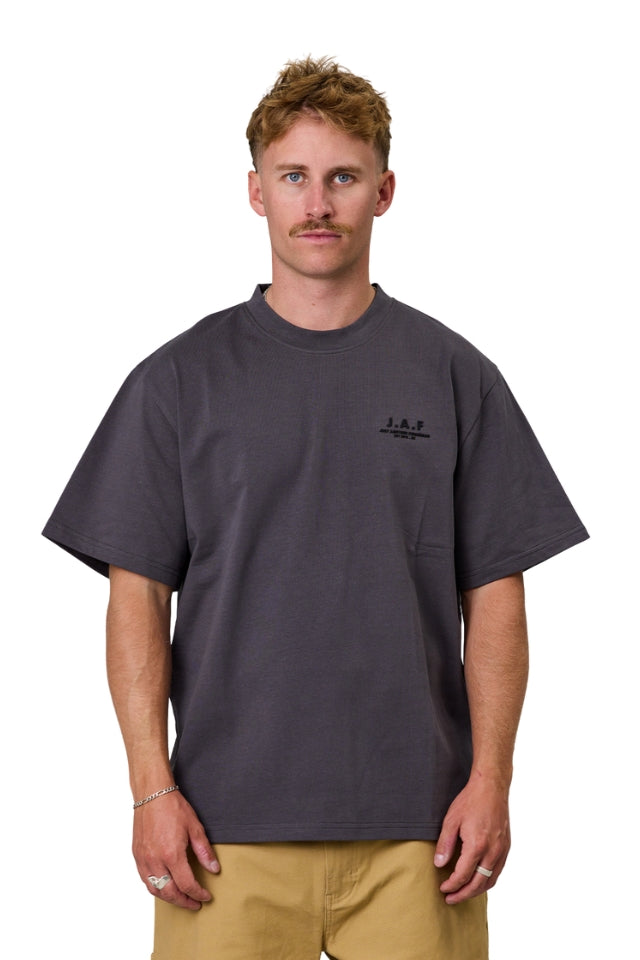 J.A.F Heavy Shore Tee - Antique Black