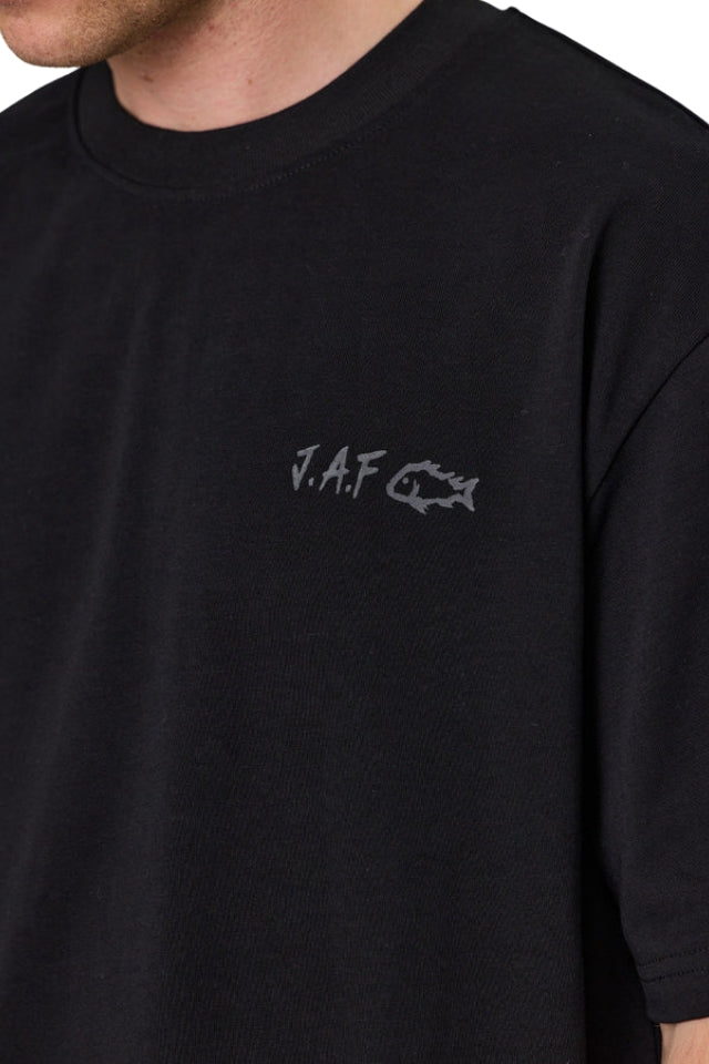 J.A.Fisherman Heavy Shore Tee - Black