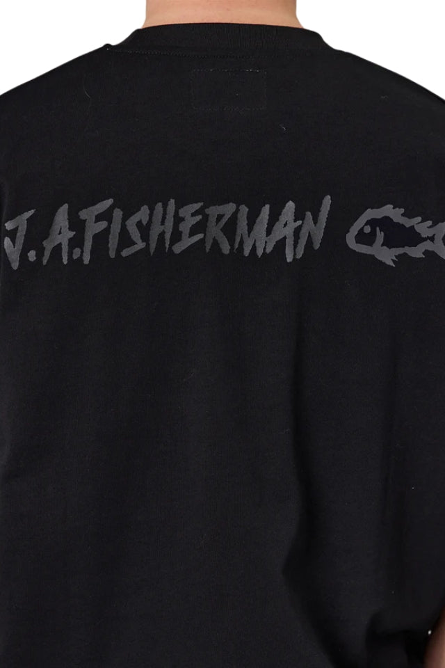 J.A.Fisherman Heavy Shore Tee - Black