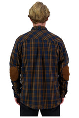 JAF1428 JAF Flanagan Flannel Shirt Brown Blue Check 