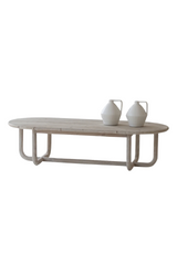 JONES Cross Coffee Table 1.6m - White Wash