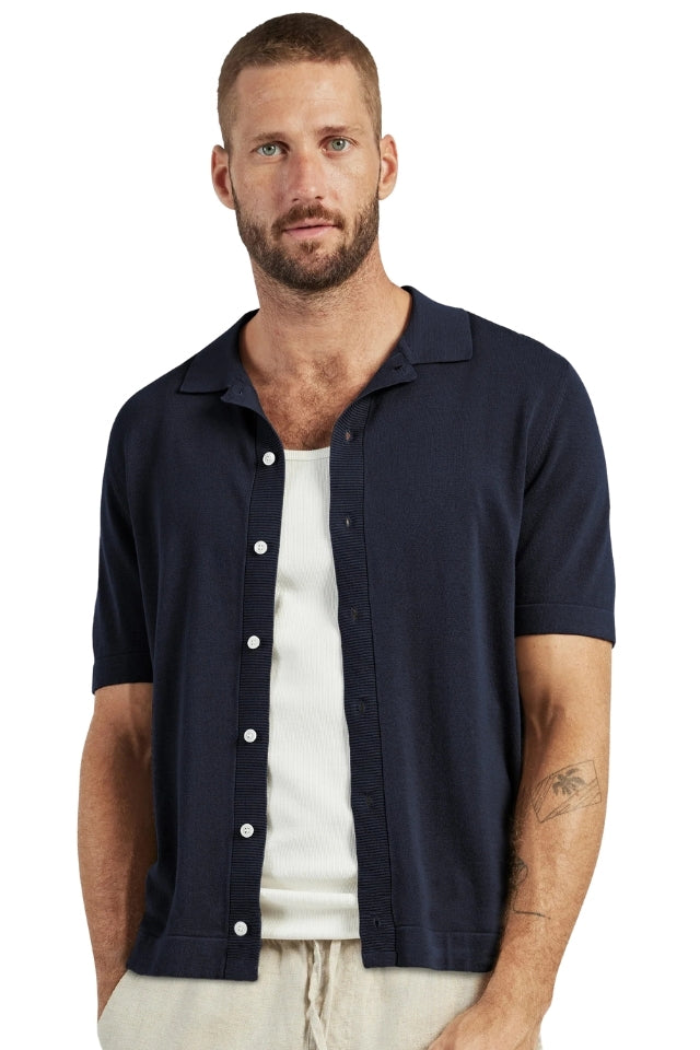 Jackson Knit Polo - Navy
