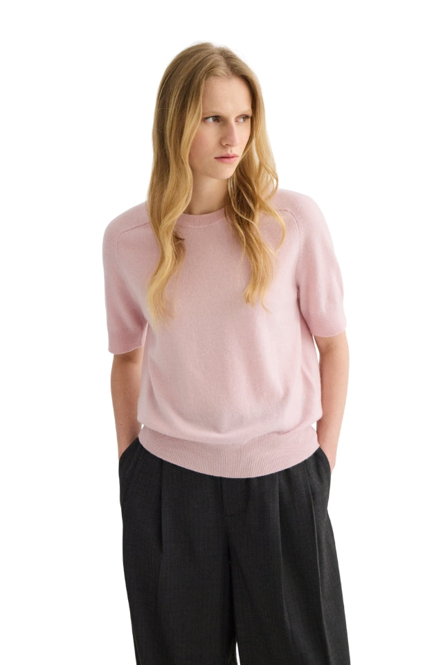Jasper Short Sleeve Crewneck - Blush