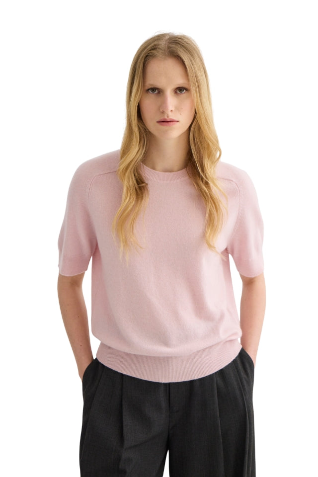 Jasper Short Sleeve Crewneck - Blush