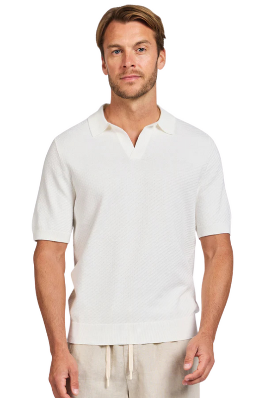 Jonny Textured Knit Polo