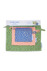 KB-P3 Kind Bag Trippy Check Pouches - Set of 3 