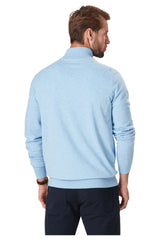KNIW23025 Gazman High Flex Half Zip Sweater Sky Blue 