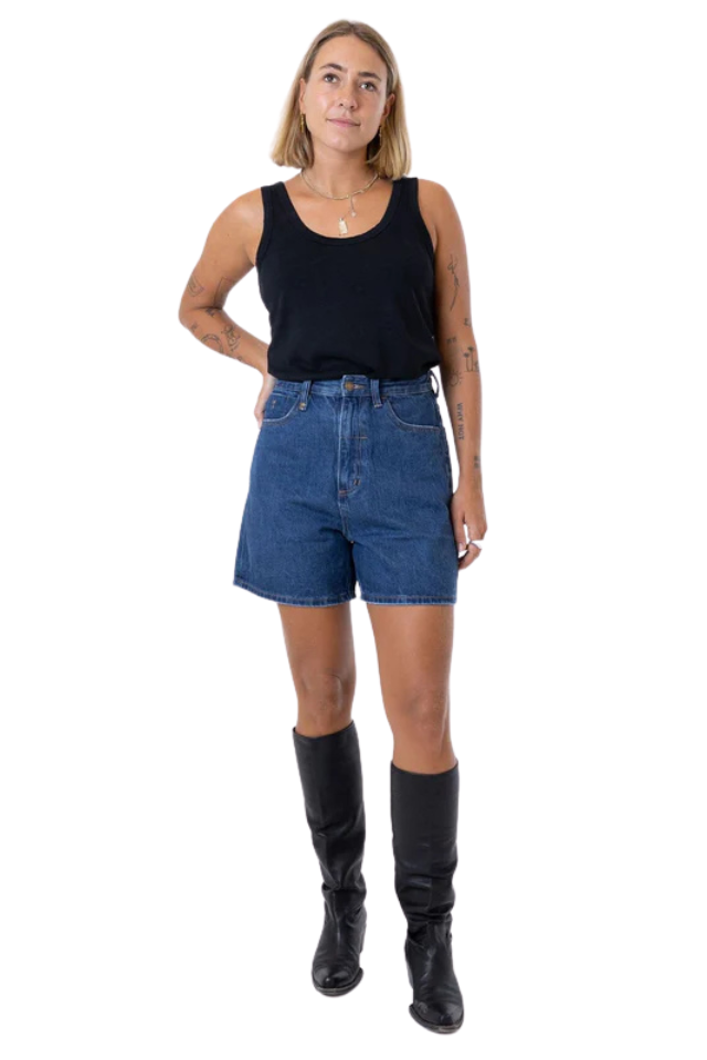 Koko Short - Double Rinsed Blue