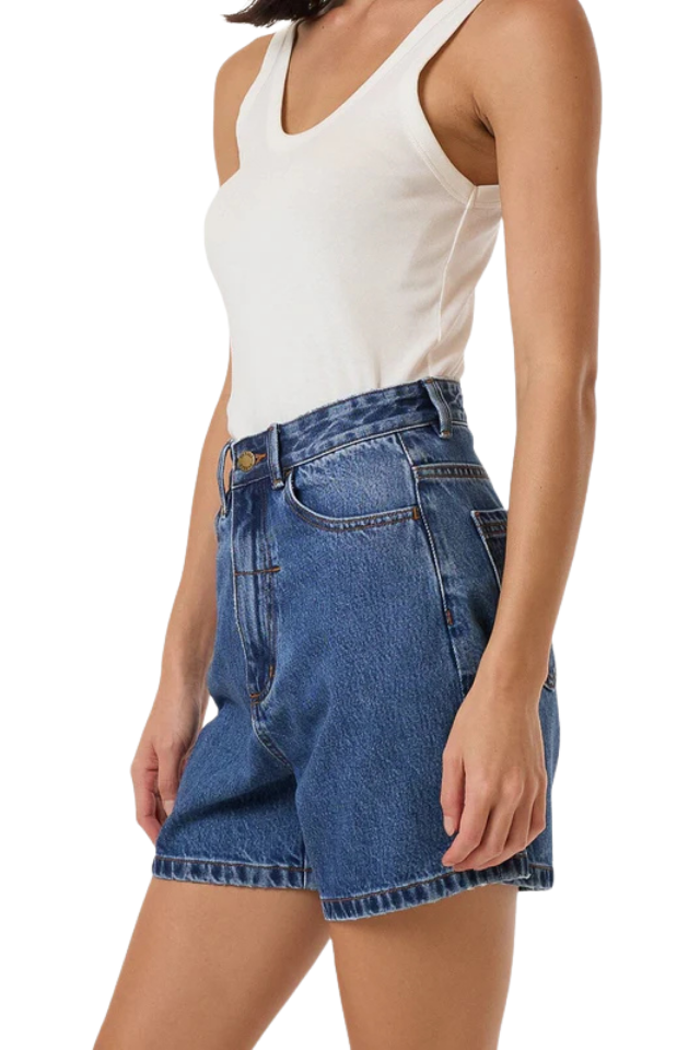 Koko Short - Double Rinsed Blue