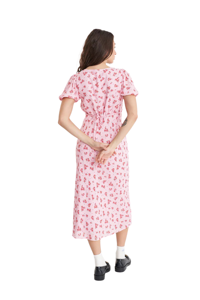 La Rosa Cleo Midi Dress - Blush FLoral