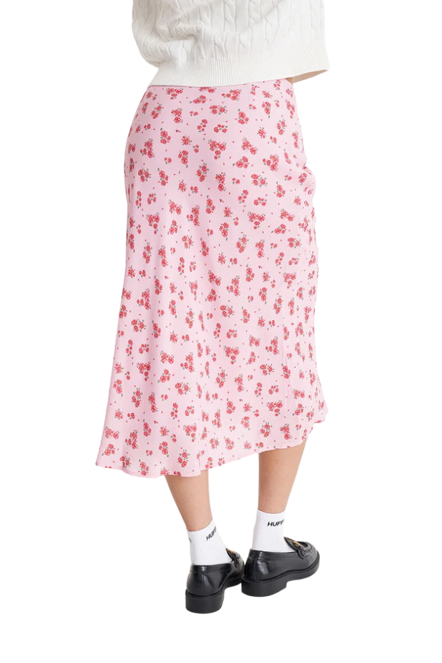 La Rosa Lila Midi Skirt - Blush Floral