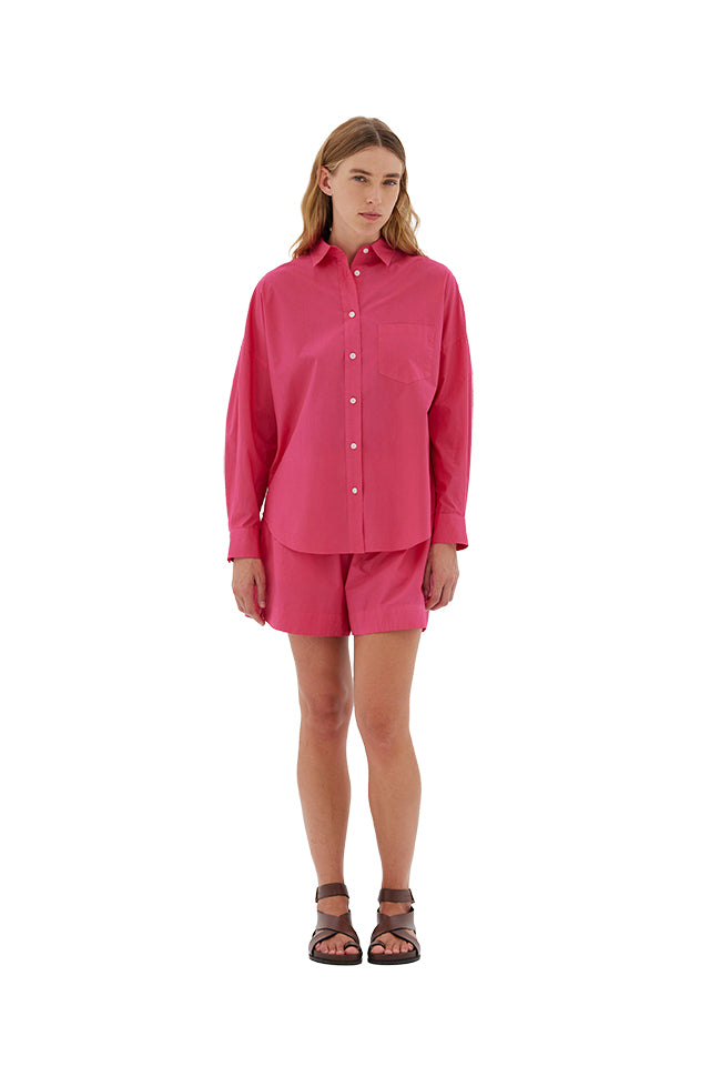 LMCS006 LMND Chiara Classic Shirt Raspberry