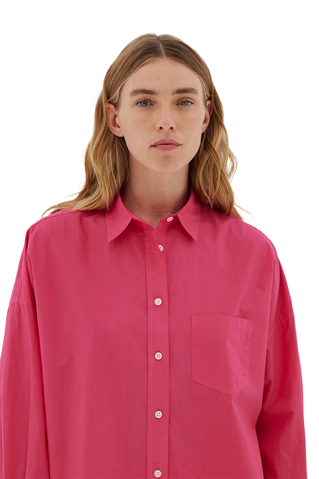 LMCS006 LMND Chiara Classic Shirt Raspberry