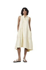 Laing LN0143 Sasha Cotton Poplin Dress Pale Lemon
