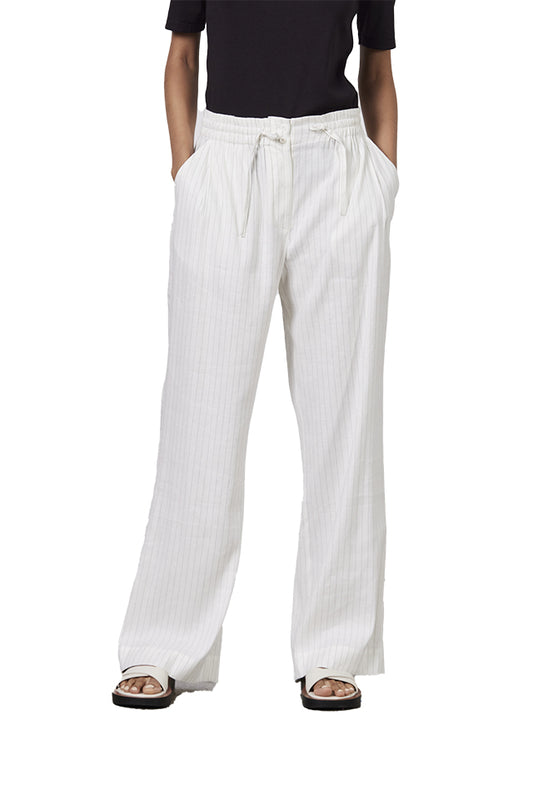 Laing LN0146 Jacque Pull On Linen Pant Ecru