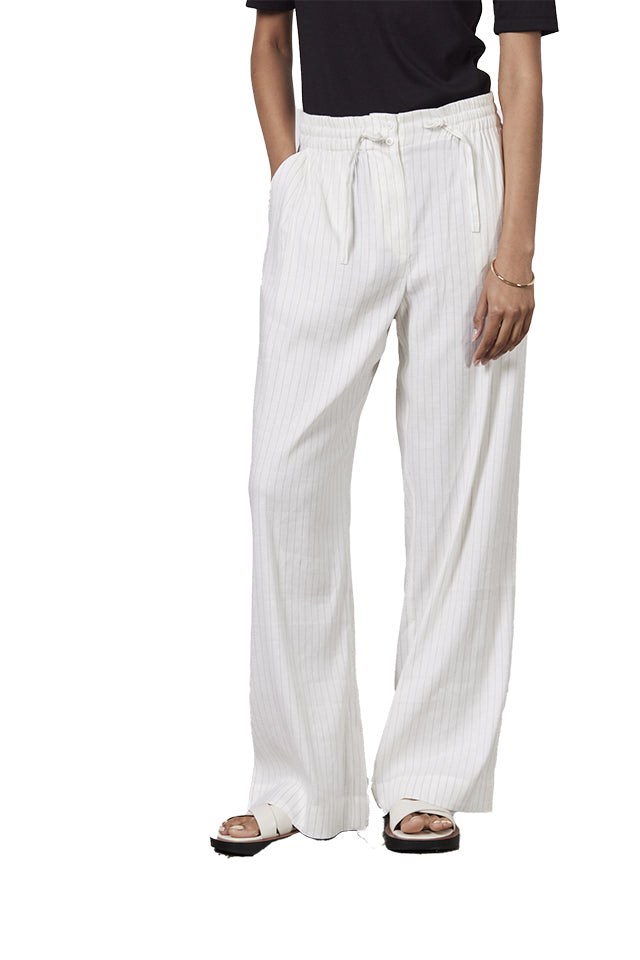 Laing LN0146 Jacque Pull On Linen Pant Ecru